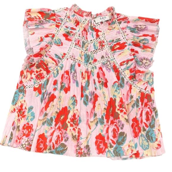 Sea New York Lanie Flutter Sleeve Top - Picture 4 of 7